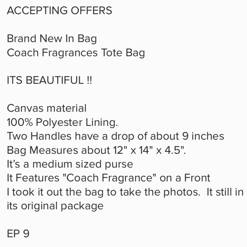 1 LEFT 💖 COACH Pink Glitter Canvas Tote - Picture 7 of 7